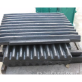 Platos de cajra de acero de acero manganeso placas de trituradora